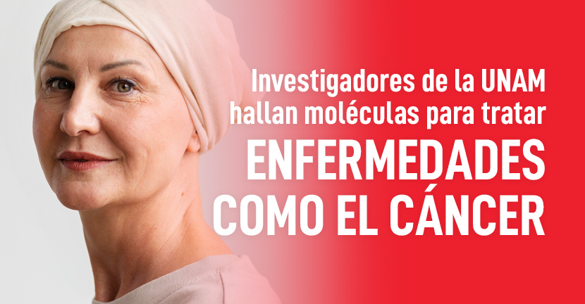 imagen del articulo Investigadores de la UNAM hallan moléculas para tratar enfermedades como el cáncer